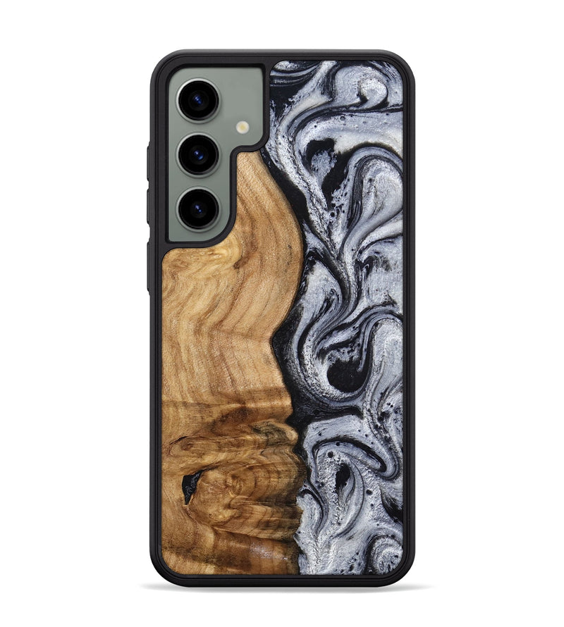 Galaxy S24 Plus Wood Phone Case - Eulalia (Black & White, 777567)