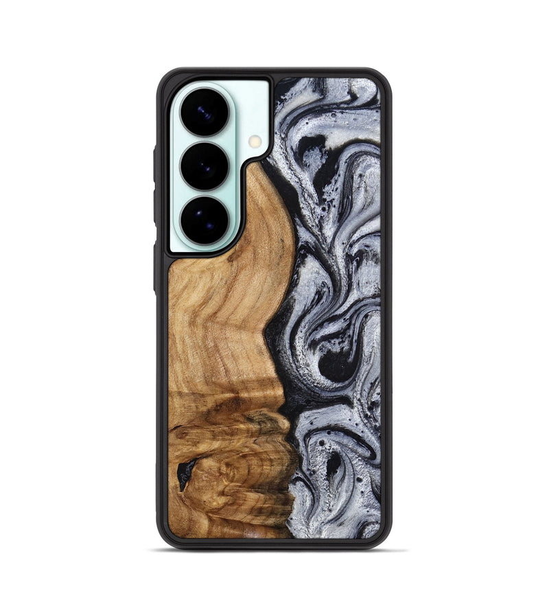 Galaxy S26 Wood Phone Case - Eulalia (Black & White, 777567)