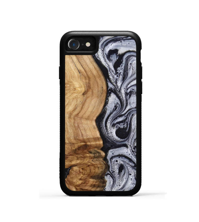 iPhone SE Wood Phone Case - Eulalia (Black & White, 777567)