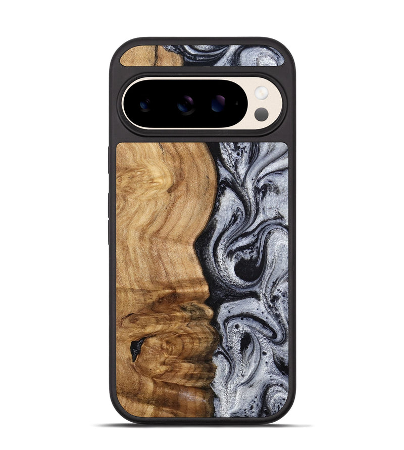 Pixel 10 Wood Phone Case - Eulalia (Black & White, 777567)