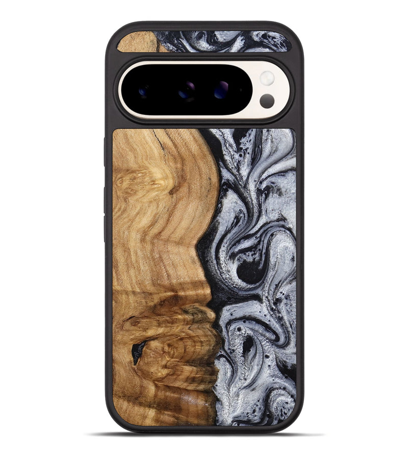 Pixel 10 Pro XL Wood Phone Case - Eulalia (Black & White, 777567)