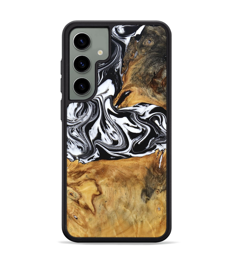 Galaxy S24 Plus Wood Phone Case - Laisha (Black & White, 777573)
