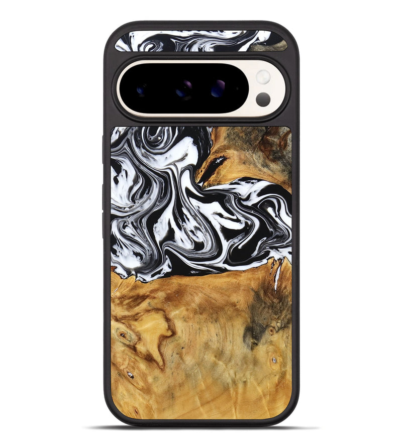 Pixel 10 Pro XL Wood Phone Case - Laisha (Black & White, 777573)