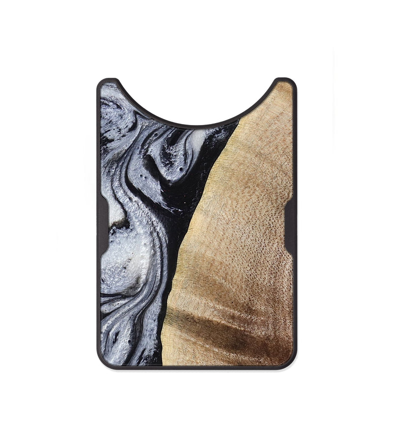 Alloy Wood Wallet - Kate (Black & White, 777574)