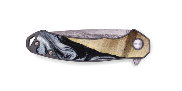 EDC Wood Pocket Knife - Kate (Black & White, 777574)