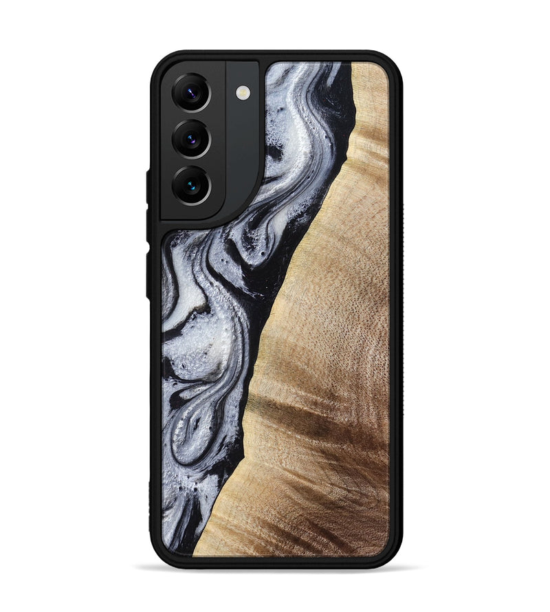 Galaxy S22 Plus Wood Phone Case - Kate (Black & White, 777574)