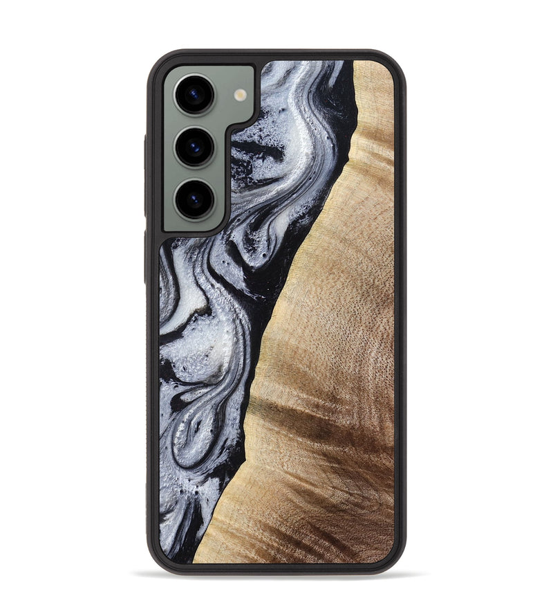 Galaxy S23 Plus Wood Phone Case - Kate (Black & White, 777574)
