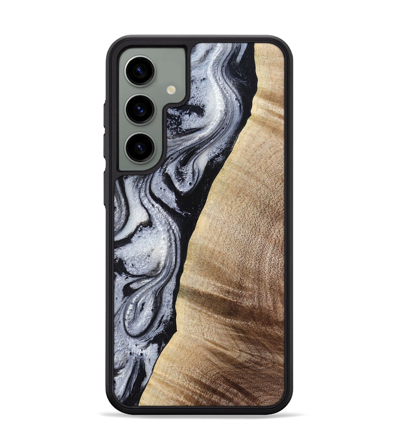 Galaxy S24 Plus Wood Phone Case - Kate (Black & White, 777574)