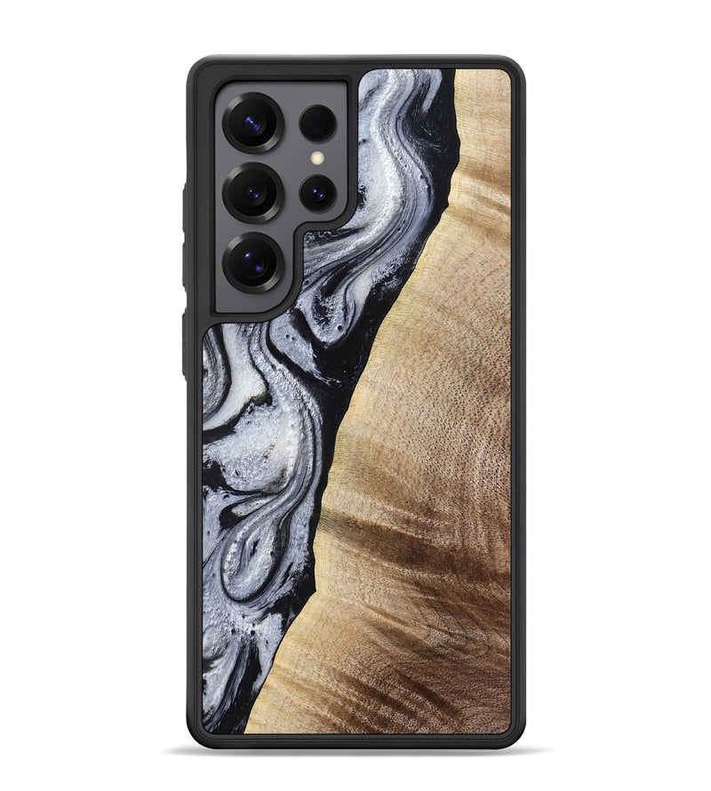 Galaxy S25 Ultra Wood Phone Case - Kate (Black & White, 777574)