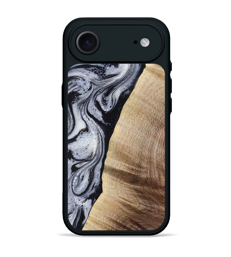 iPhone 17 Air Wood Phone Case - Kate (Black & White, 777574)