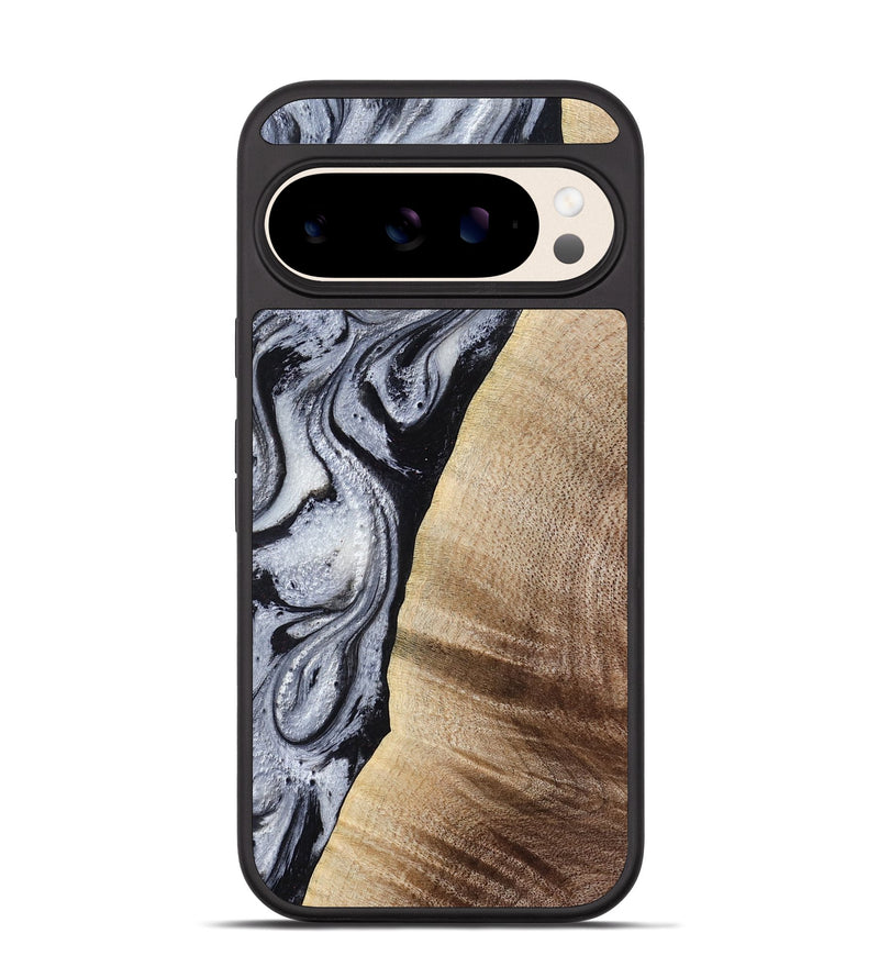 Pixel 10 Wood Phone Case - Kate (Black & White, 777574)