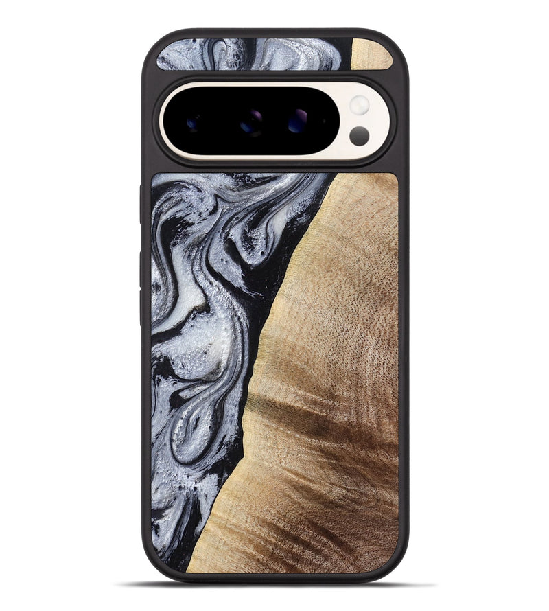 Pixel 9 Pro XL Wood Phone Case - Kate (Black & White, 777574)