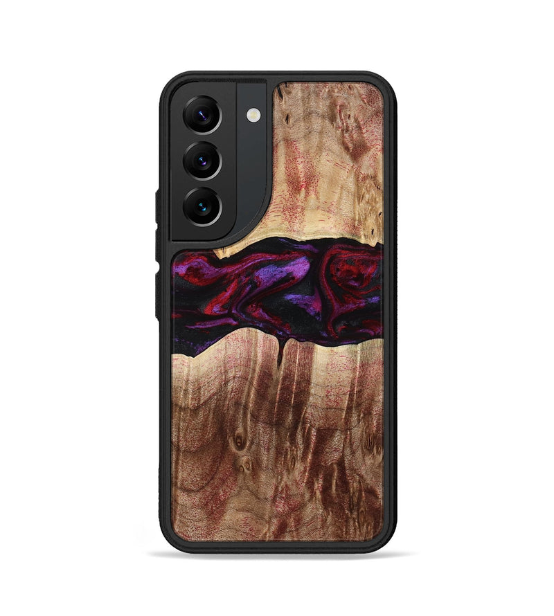 Galaxy S22 Wood Phone Case - Lemuel (Red, 777578)