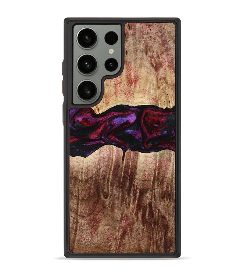 Galaxy S23 Ultra Wood Phone Case - Lemuel (Red, 777578)