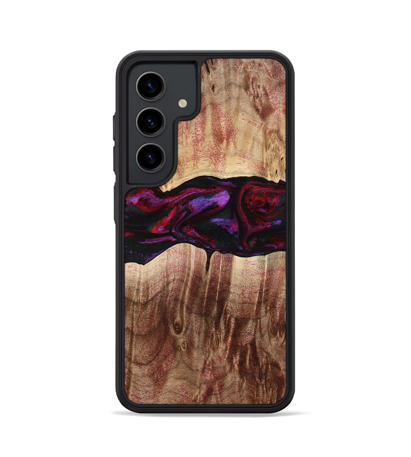 Galaxy S24 Wood Phone Case - Lemuel (Red, 777578)