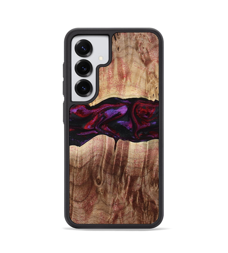 Galaxy S25 Wood Phone Case - Lemuel (Red, 777578)
