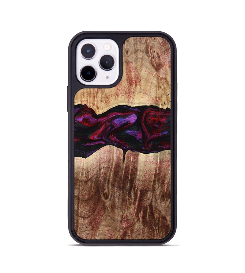 iPhone 11 Pro Wood Phone Case - Lemuel (Red, 777578)