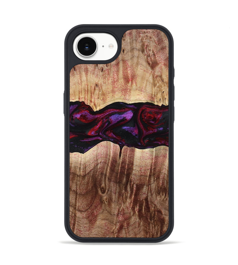 iPhone 16e Wood Phone Case - Lemuel (Red, 777578)