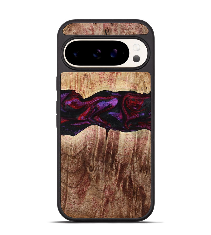 Pixel 9 Wood Phone Case - Lemuel (Red, 777578)