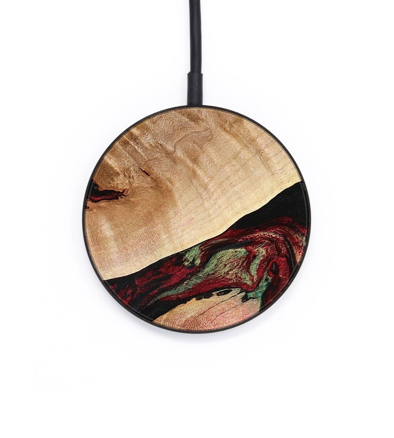 Circle Wood Wireless Charger - Solomon (Red, 777780)