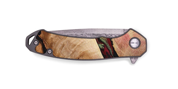 EDC Wood Pocket Knife - Solomon (Red, 777780)