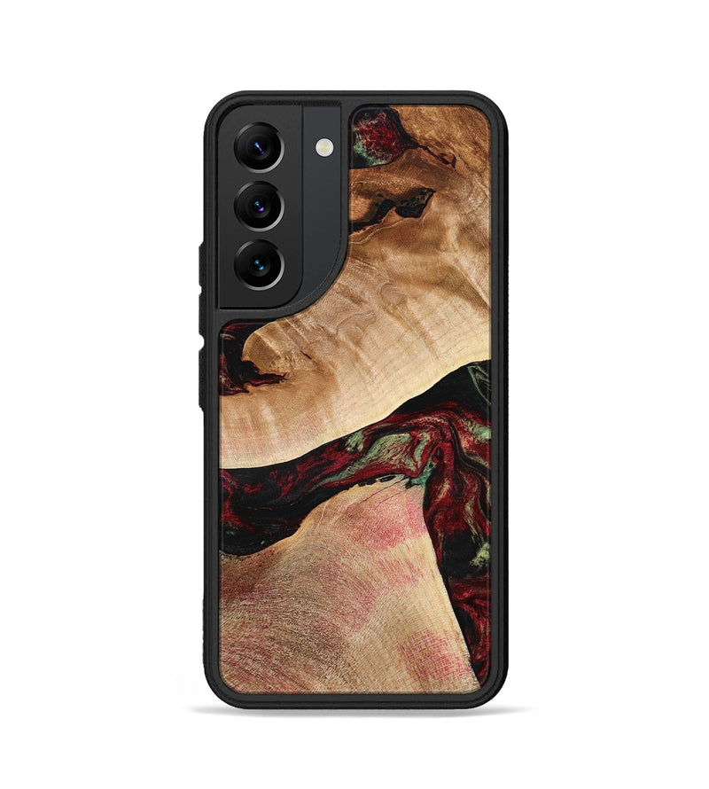 Galaxy S22 Wood Phone Case - Solomon (Red, 777780)