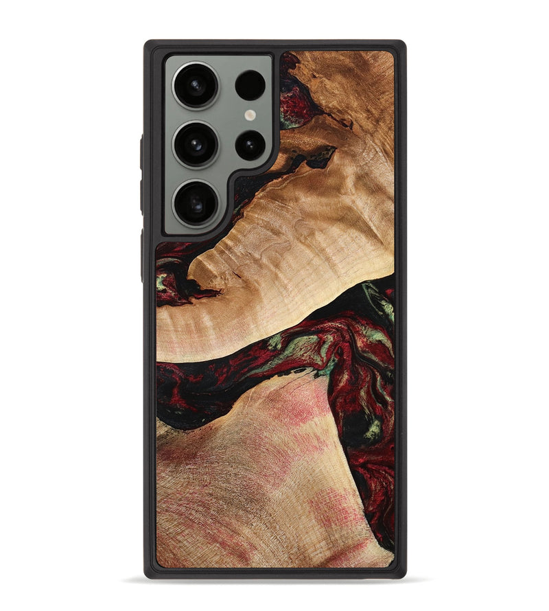 Galaxy S23 Ultra Wood Phone Case - Solomon (Red, 777780)