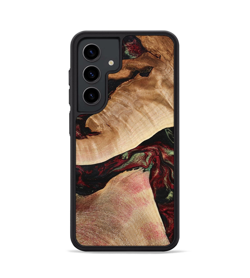 Galaxy S24 Wood Phone Case - Solomon (Red, 777780)