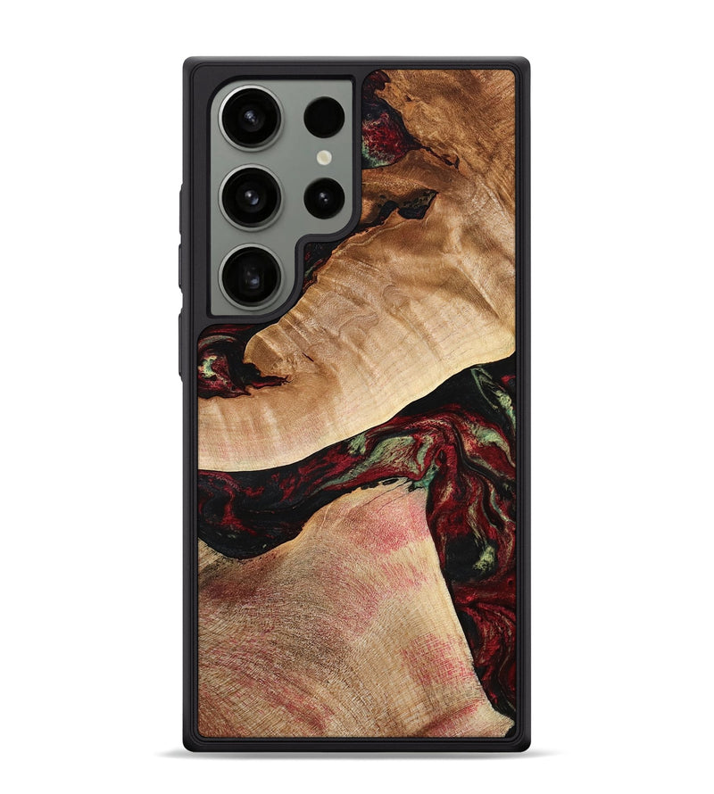 Galaxy S24 Ultra Wood Phone Case - Solomon (Red, 777780)