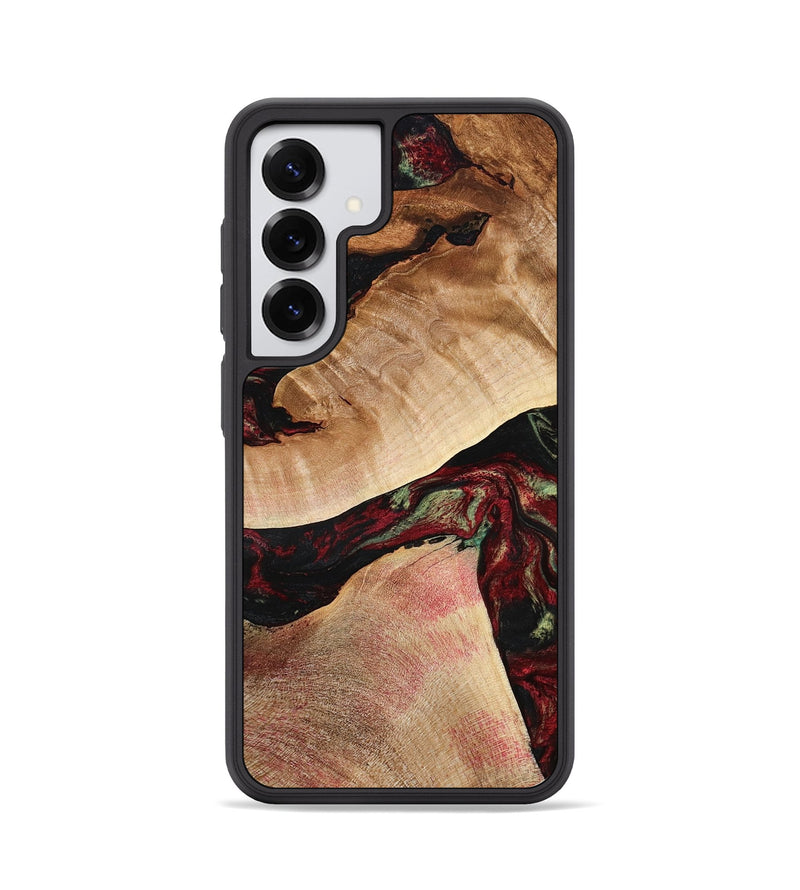 Galaxy S25 Wood Phone Case - Solomon (Red, 777780)