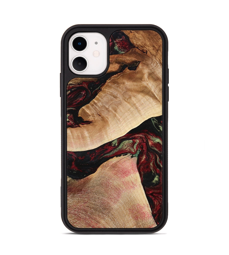 iPhone 11 Wood Phone Case - Solomon (Red, 777780)