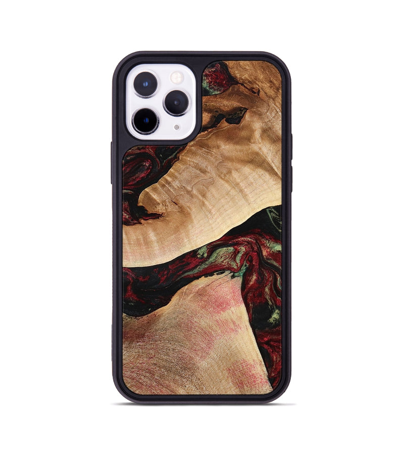 iPhone 11 Pro Wood Phone Case - Solomon (Red, 777780)