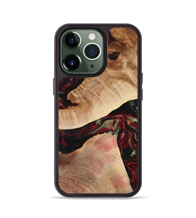 iPhone 13 Pro Wood Phone Case - Solomon (Red, 777780)