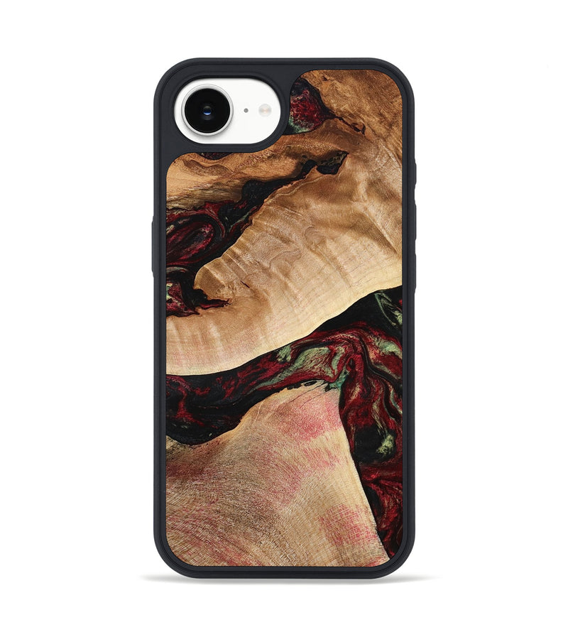 iPhone 16e Wood Phone Case - Solomon (Red, 777780)