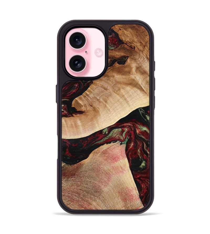 iPhone 17 Wood Phone Case - Solomon (Red, 777780)