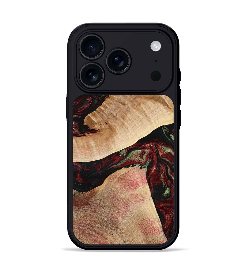 iPhone 17 Pro Wood Phone Case - Solomon (Red, 777780)
