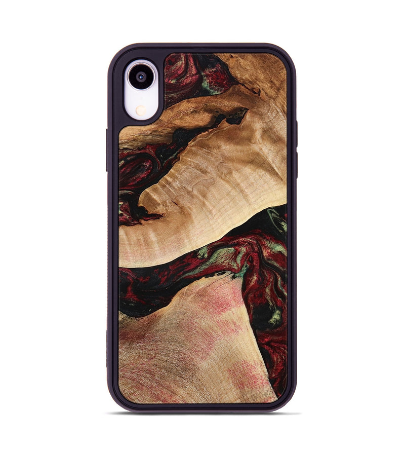iPhone Xr Wood Phone Case - Solomon (Red, 777780)
