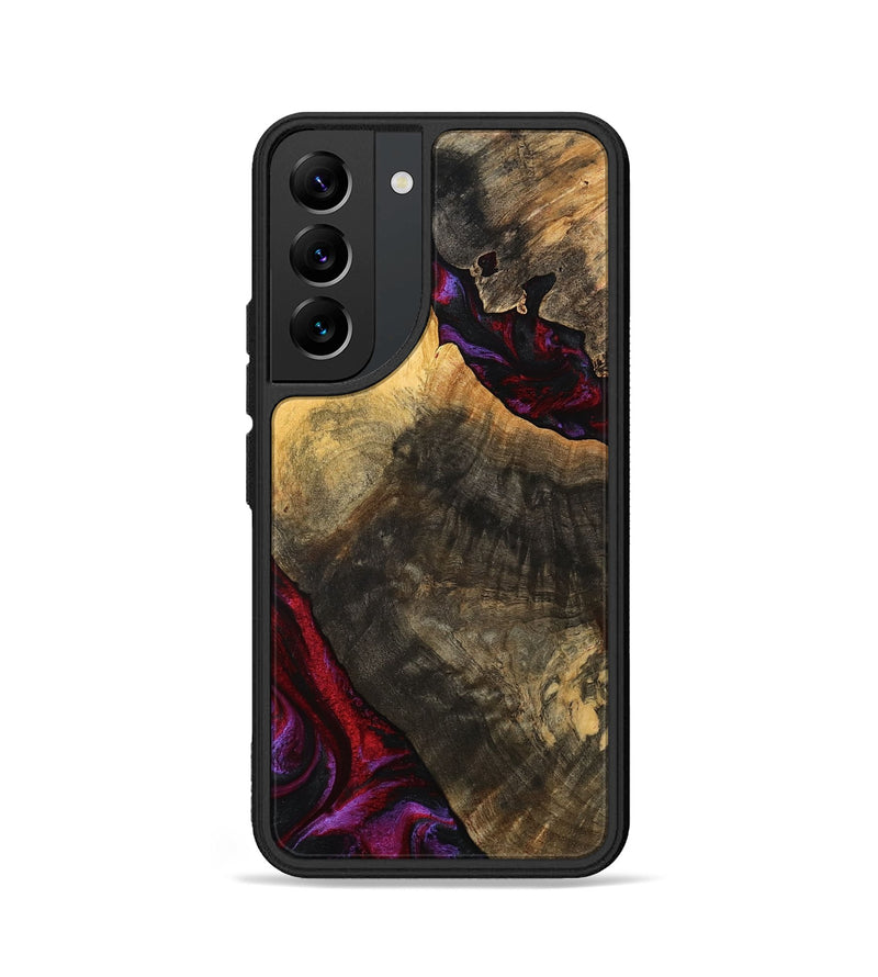 Galaxy S22 Wood Phone Case - Forest (Red, 777804)