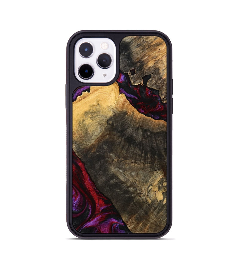 iPhone 11 Pro Wood Phone Case - Forest (Red, 777804)
