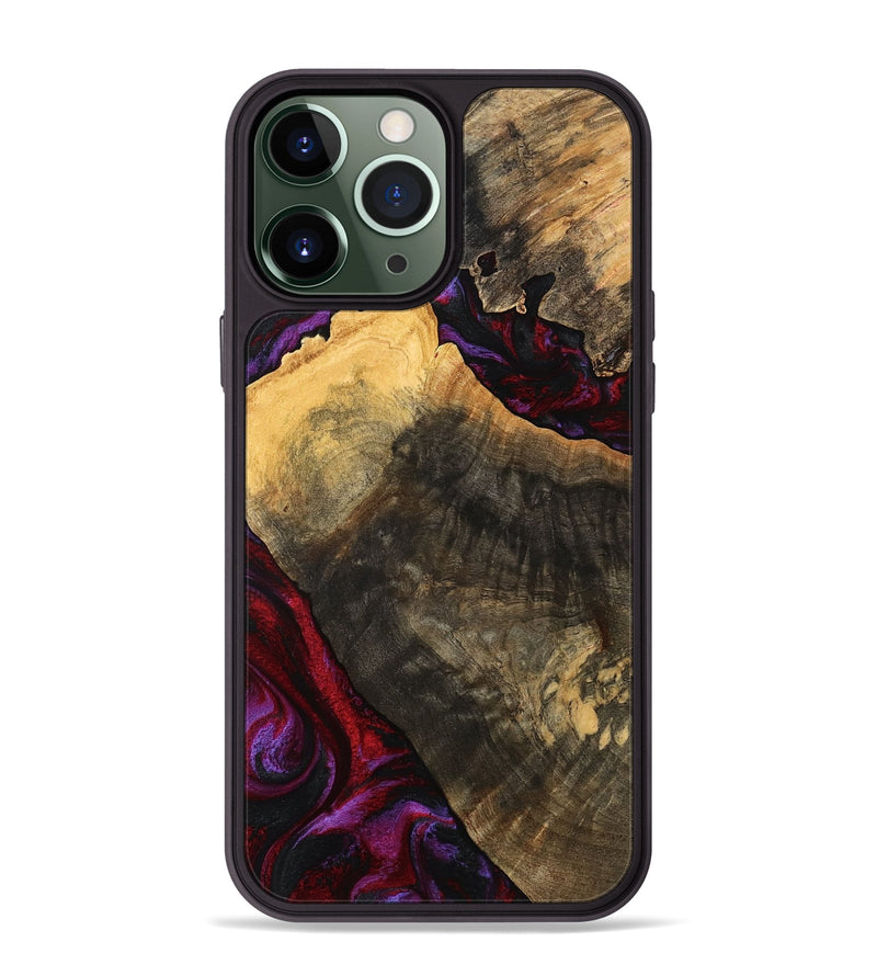 iPhone 13 Pro Max Wood Phone Case - Forest (Red, 777804)