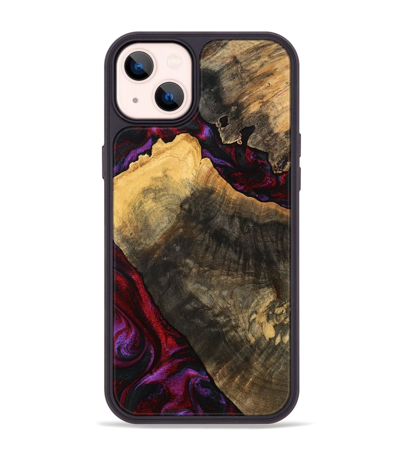 iPhone 14 Plus Wood Phone Case - Forest (Red, 777804)
