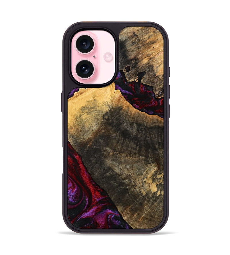 iPhone 17 Wood Phone Case - Forest (Red, 777804)