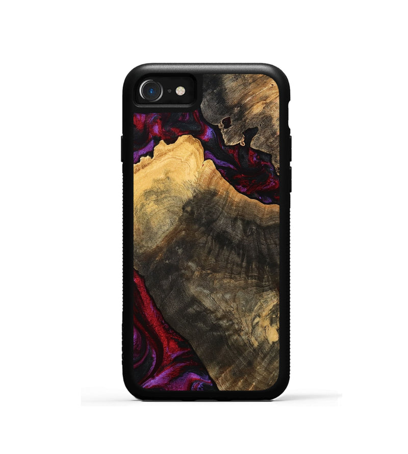 iPhone SE Wood Phone Case - Forest (Red, 777804)