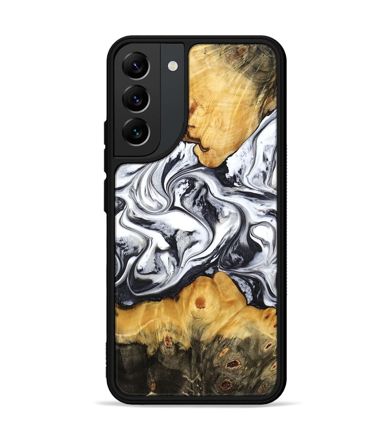 Galaxy S22 Plus Wood Phone Case - Deonte (Black & White, 777906)