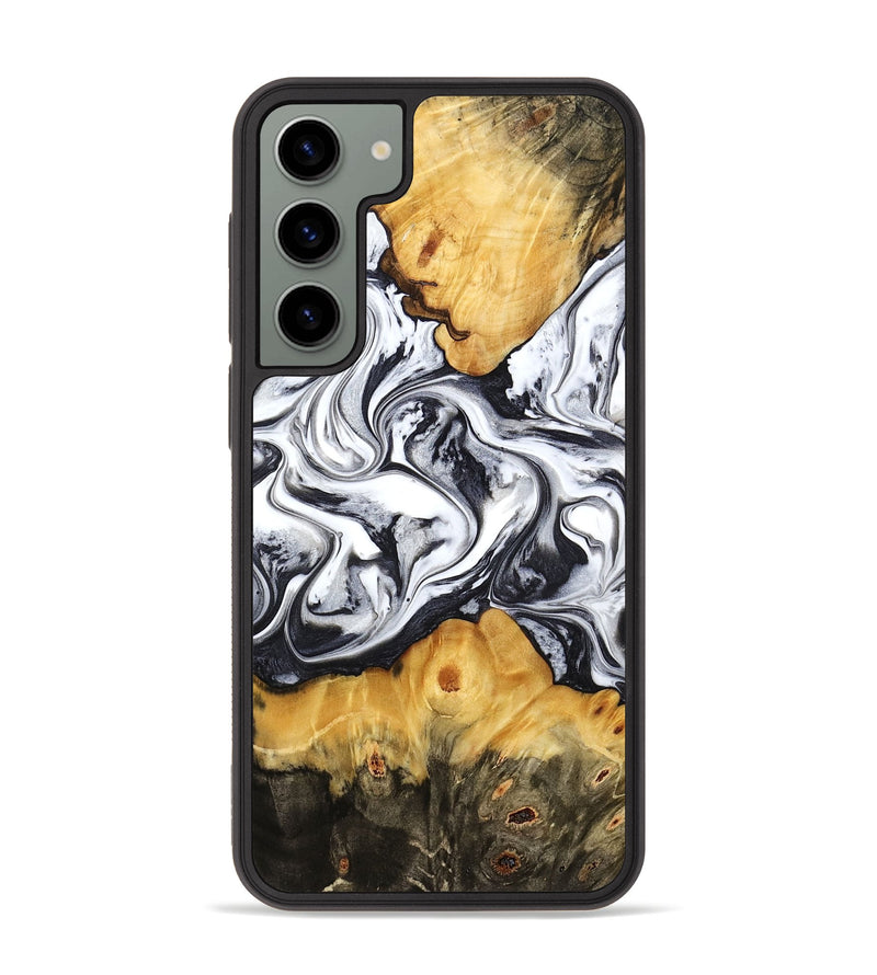 Galaxy S23 Plus Wood Phone Case - Deonte (Black & White, 777906)