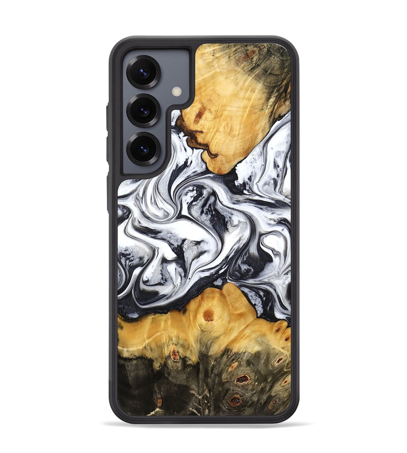 Galaxy S25 Plus Wood Phone Case - Deonte (Black & White, 777906)