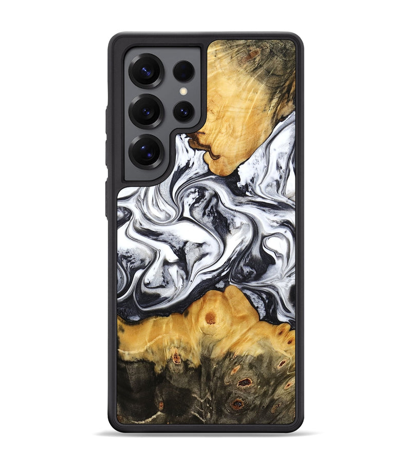 Galaxy S25 Ultra Wood Phone Case - Deonte (Black & White, 777906)