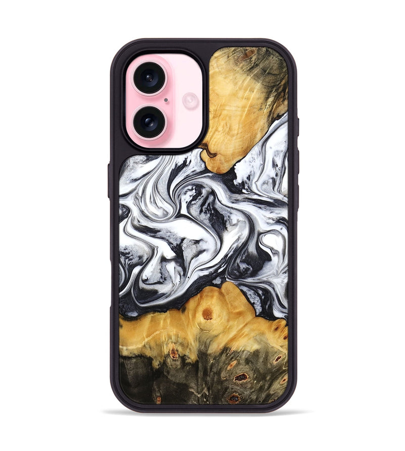 iPhone 17 Wood Phone Case - Deonte (Black & White, 777906)