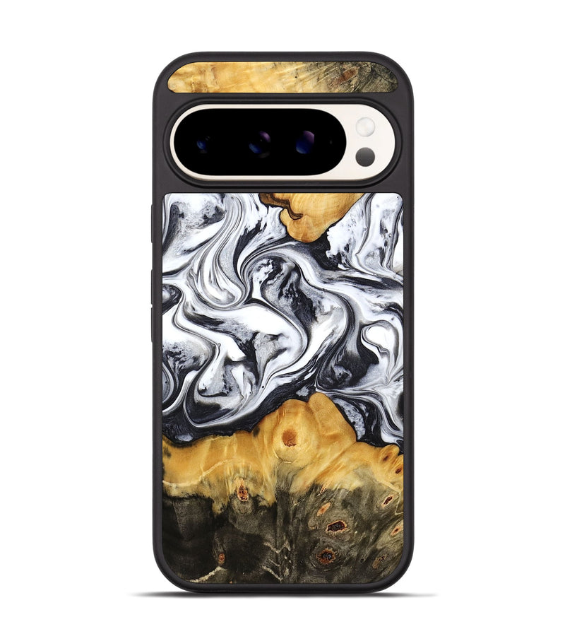 Pixel 9 Pro Wood Phone Case - Deonte (Black & White, 777906)