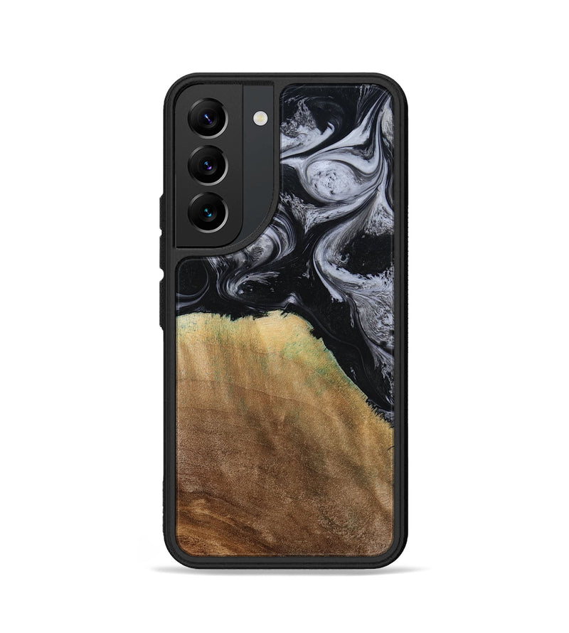 Galaxy S22 Wood Phone Case - Merritt (Black & White, 777996)